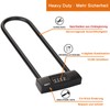 NBYT Shackle Locks Resettable Combination Bicycle U Lock/D Lock, Suitable