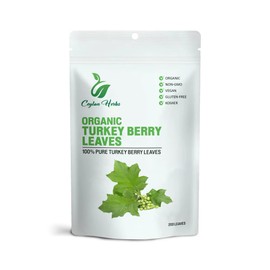 100g Turkey Berry Leaves r - Healthy, Well-Cleaned, Dried Organic Leaves No Additives, 100% Pure & Natural