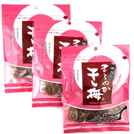 Happy Company Dried Plum, Seedless Plum, Delicacy, Mellow Dried Plum, Small Rose, 3.1 oz (90 g) x 3 Bags (90 g) (90 g) x 3 Bags (9.5 oz (270 g), Set, Slightly Sweet, Slightly Sour and Habitual Taste