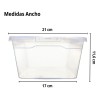Set 20 Cajas Organizadoras De Plástico 6lts Transparente Pack De