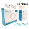 Sanwo Kn95 Blanco Sin Válvula Sanwo Con Certificación Grabada 50pz