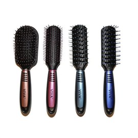 Viva Pastel and Black Professional Hair Brush 4-piece Set