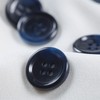50 Pcs 1inch Large Blue Buttons for Sewing Round Resin