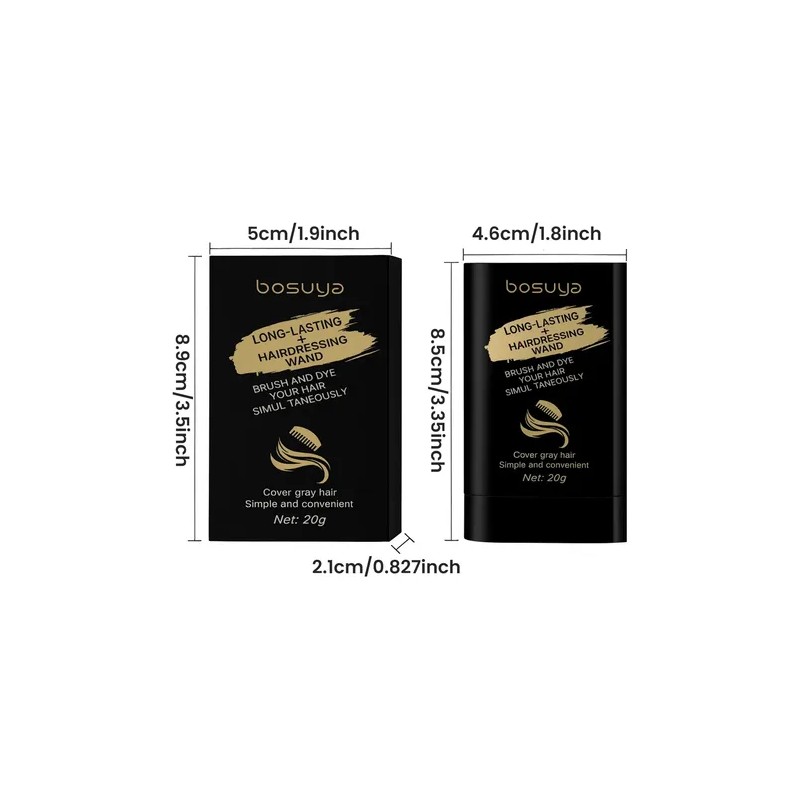 Tinte En Barra Para Cabello Cubre Canas Con Peine 20g
