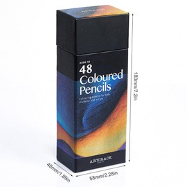 Hopesky Colored Pencils - 48 Colors Art Drawing Pencils with Soft Oil-Based Cores for Adult Coloring Books, Pre-sharpened Art Supplies for Drawing Sketching Blending