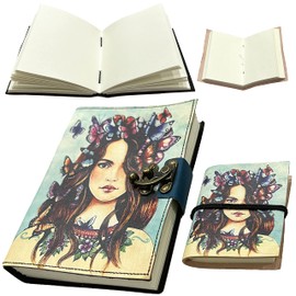 Handmade Notebook Dairy 2pc Set Journal Leather Eco Friendly 8” X 6” & 4” X 3” Office School Home Use 1% Of Sale Value Will Be Donated To Hospital Sheffield