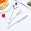 QUCHER 7.2" Dinner Forks, Table Fork Tableware, Stainless Steel Cutlery