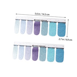 Beavorty 3sheets Shiny Nail Art Stickers Easy Application Glitter Decals for DIY Manicure Decoration for Women Salon and Festive Occasions -c