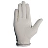 AK AKRS-6366 Competition and Dressage Gloves with Crystal Diamonds (White,