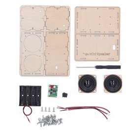 DIY Bluetooth Speaker Kit Stereo Surround Non Toxic Composite Wood DIY Speaker Kit for Pupil
