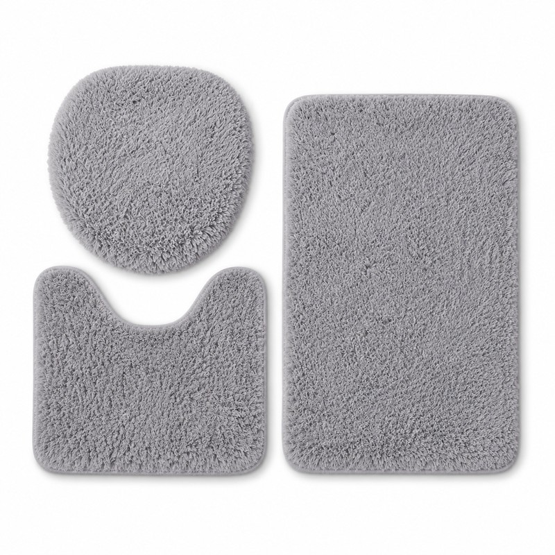 3-Piece Bathroom Rug Set for Floor Comfort – Soft Washable