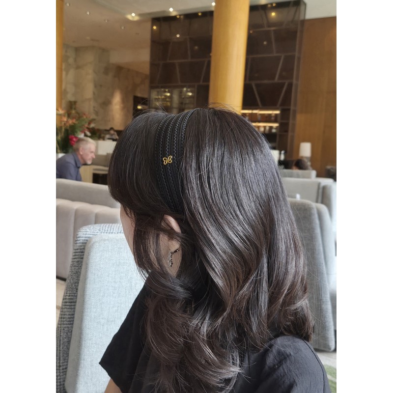 Burnaby Black Lace Point Hairband / 버나비 블랙 레이스 포인트