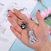 WEWAYSMILE Dog Car Keychain Pet Keychain Portable Metal Keychain Gift