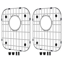 2 PCS Sink Protectors for Kitchen Sink Stainless Steel Kitchen Sink Bottom Grid Sink Grate for Bottom of Kitchen Sink, Farmhouse Metal Sink Rack for Bottom of Sink