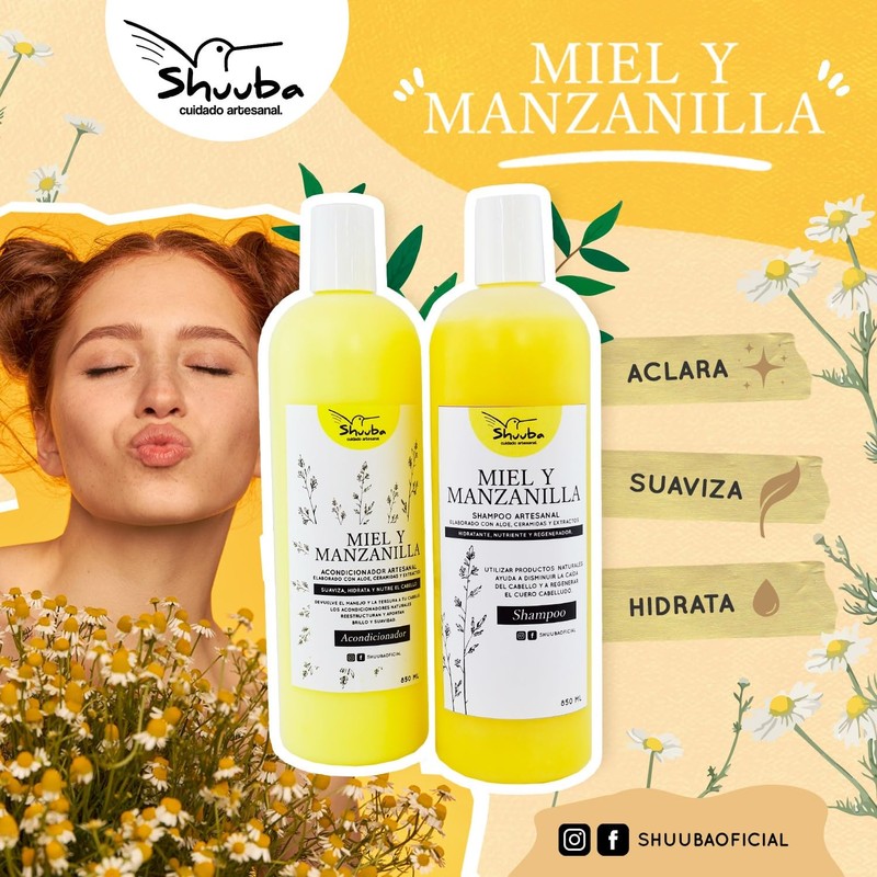 Shampoo Natural Revitalizante - Hidrata, cuida, desenreda y nutre tu