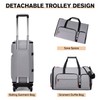 Vessgra Rolling Garment Bags for Travel, Garment Bag with Wheels,