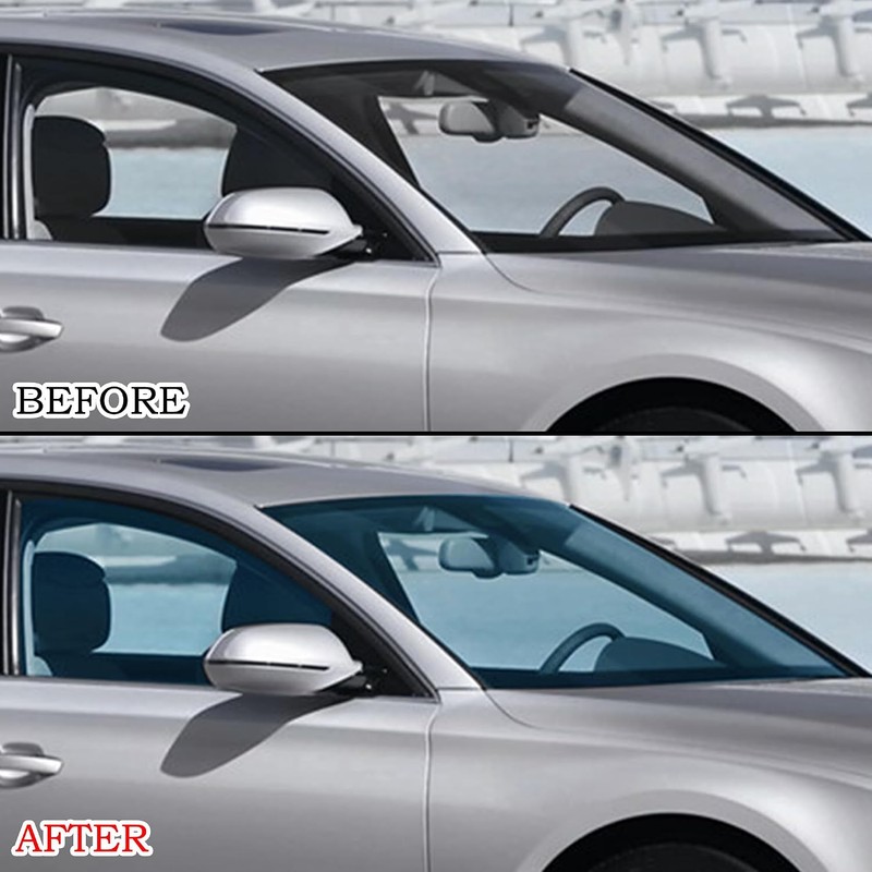 Blue Windshield Tint, 75% VLT Car Window Tint Film for