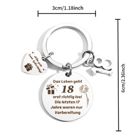 18th Birthday, 18th Birthday Gift, 18th Birthday Boy, Gift for 18th Birthday Boy, Lucky Charm, Gifts for 18th Girl, Funny Gifts 18th, silver