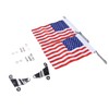 Trunk Lid Flag Pole Mount Kit with USA American Flag