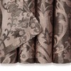 Chanasya Premium Damask Pattern Luxury Brown Curtains - 63 Inch