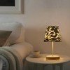 YETTASBIN Cow Print Bedside Table Lamp, Portable LED Desk Light