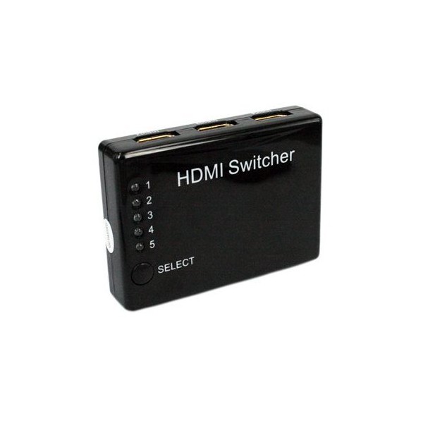 CNE46126 HDMI 5x1 5-Port Switch/Switcher with IR Remote Support 3D