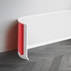 JSIWOTH 16.4Ft Vinyl Baseboard Molding Trim, Flexible Peel and Stick