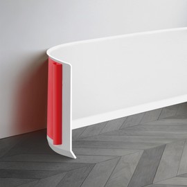 JSIWOTH 16.4Ft Vinyl Baseboard Molding Trim, Flexible Peel and Stick Wall Base with Self-Adhesive Backing, Waterproof Cove Base, Wall Protection & Floor Gap Covering, White (W:1.97'')