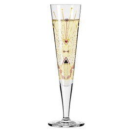 RITZENHOFF Goldnacht No. 25 1071025 Champagne Glass 200 ml Elegant Designer Piece with Real Gold Made in Germany