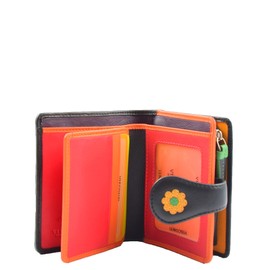 A1 FASHION GOODS Womens Leather Purse Attractive Multi Coloured Flowers Clutch Wallet Gift Boxed Bloom