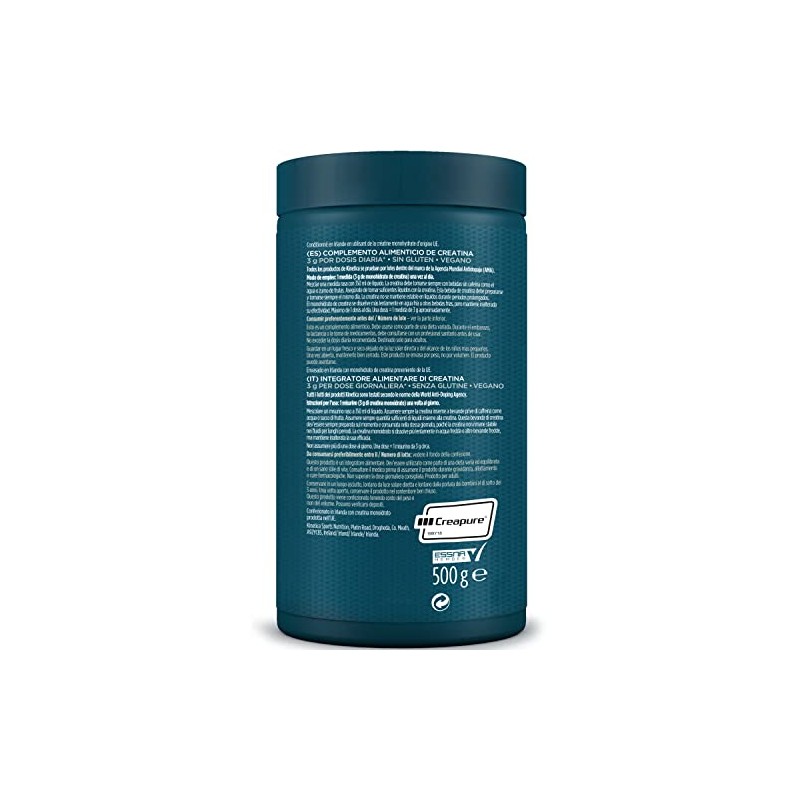 Kinetica 100% Creatine Monohydrate Powder, Gluten Free, Suitable for Vegans,