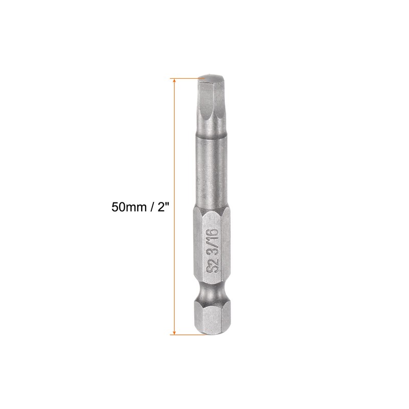 sourcing map 3/16 Inch Hex Screwdriver Bit SAE 1/4 Inch