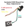 Micro FPV Camera with OSD, 5.8ghz Analog FPV Cam, 1800TVL