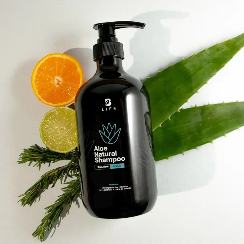 Shampoo Natural de Aloe. 800 ml. B Life