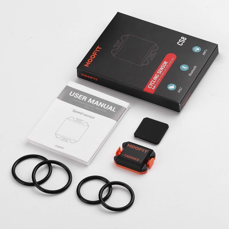 moofit CS8 Cycling Cadence Speed Sensor, Bluetooth & ANT+ Wireless