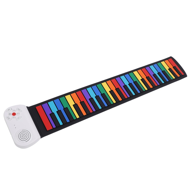 49 Keys Roll Up Piano Toy Realistic Sound Rechargeable Electric