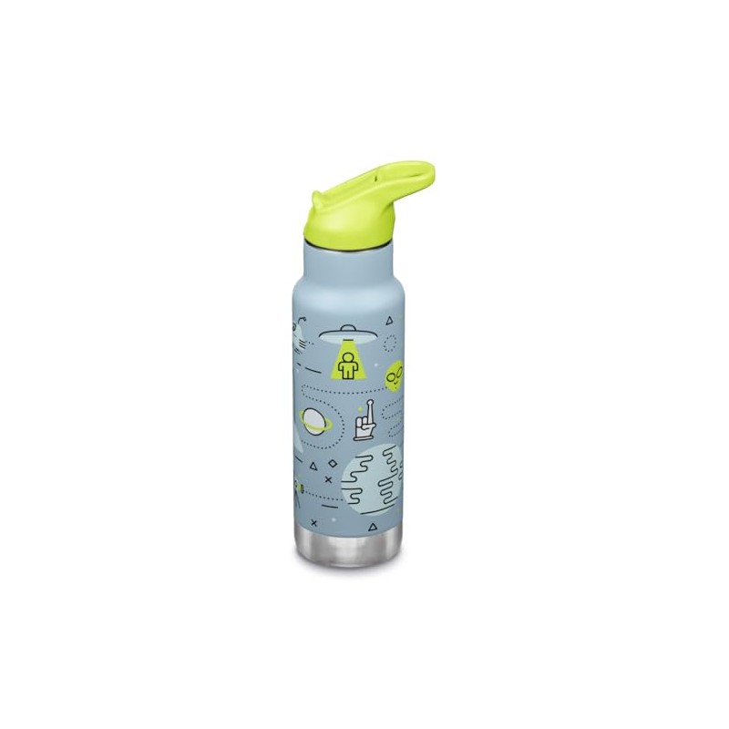 Klean Kanteen Kinder Isolierflasche, 355ml, Edelstahl, Flip Sport Cap mit