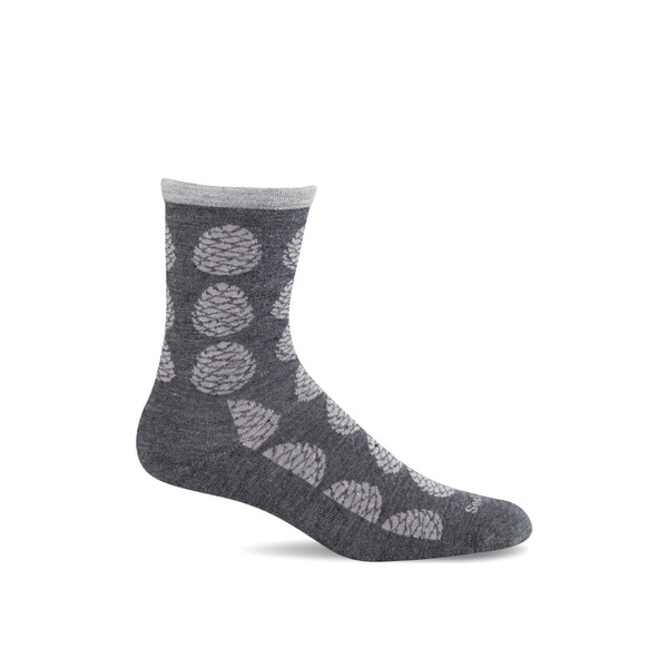 Sockwell Women's Spruce Sock, Charcoal - S/M