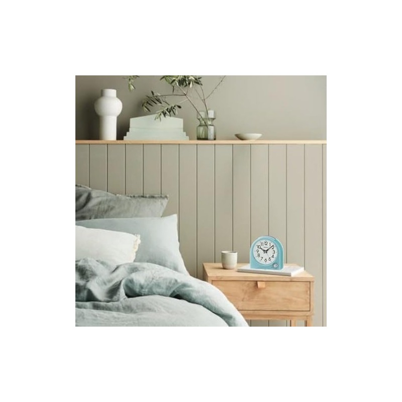 SEIKO Maris Non Ticking Desk/Alarm Clock, Blue