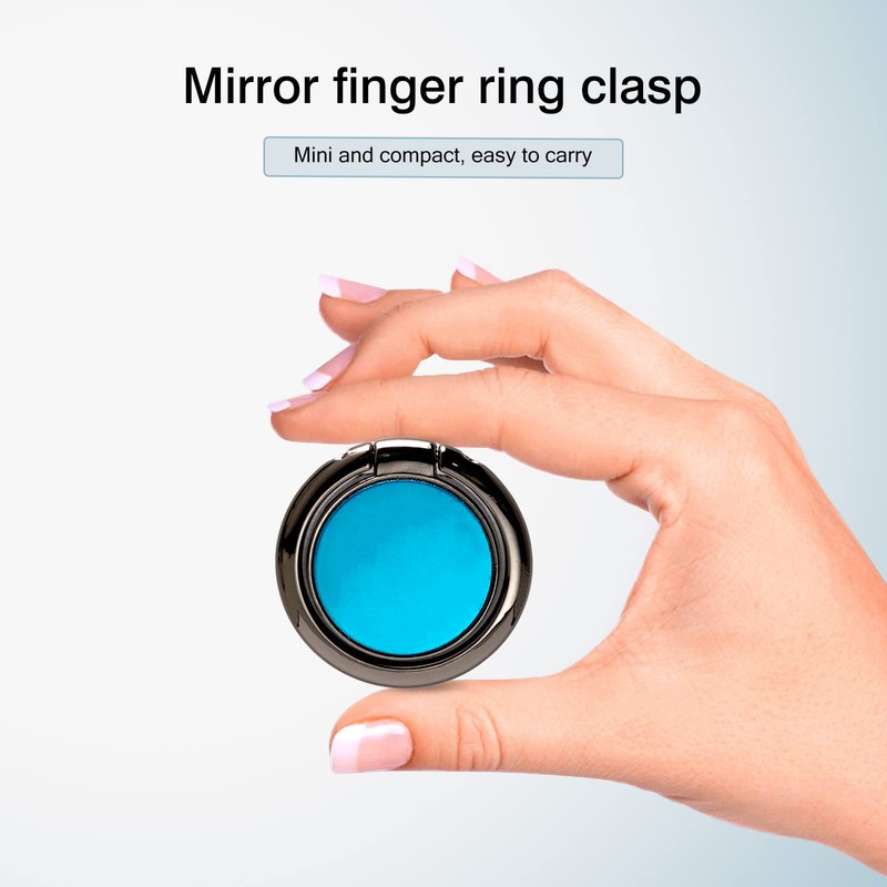 [2 Pack] Round Mirror Design Cell Phone Ring Holder Stand,