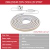 HEGEHE Flexible COB Neon Strip, 288 LEDs/m, IP65 Waterproof Silica