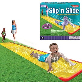 Classic Wham-O Slip' N Slide (19 feet) by Winning Moves Games USA, Backyard Water Slide for Kids and Adults Ages 5+