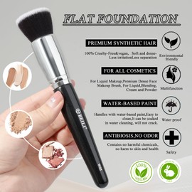 BEILI 15PCS Makeup Brushes Set, Professional Beauty Brushes Set for Foundation Powder, Concealer, Eyebrow, Eyeshadow, Contour, Eyeliner, Eye Blending Brush