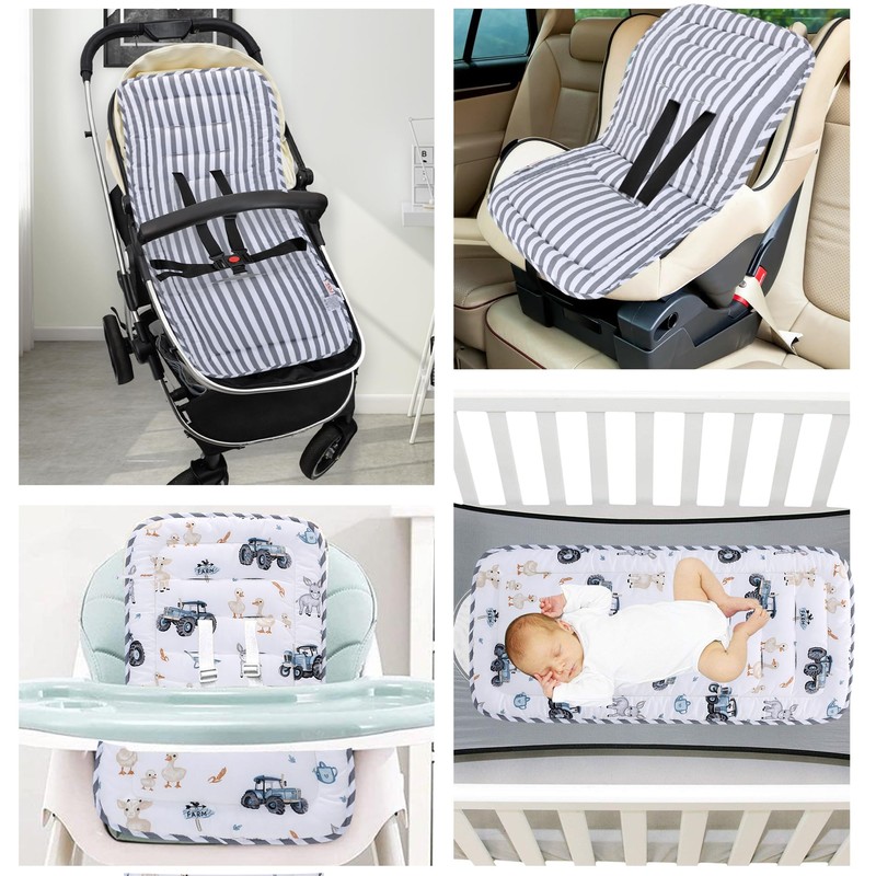 LAT Baby Seat Cover for Prams, Double-Sided Seat Cover Buggy,