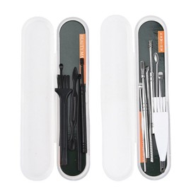 7PCS Ear Pick Cleaning Set Spiral Tool Spoon Ear Wax Remover Cleaner Curette Kit