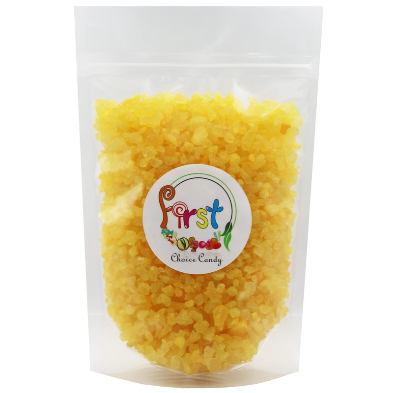FirstChoiceCandy Rock Candy Crystals 2 Pound Bulk Bag (Yellow Lemon)