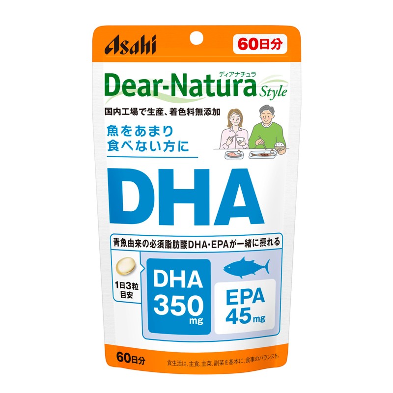 Dear-Natura Style DHA 180 tablets (60 day supply) Asahi Supplement