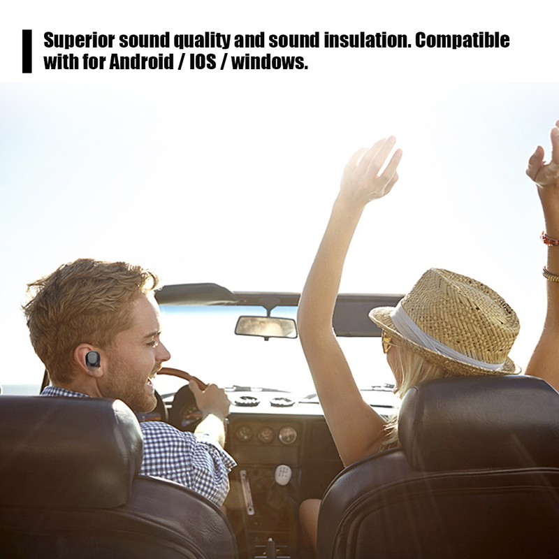 M8 Intelligent Voice Reminder Cordless Bluetooth Sports Headset with 1200