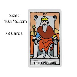 Tarot Beginner, Tarot for Beginners, Tarot Cards, Tarot Deck, Witch Tarot Cards, Traditional Table Tarot Card Divination, Suitable for Beginners, Party and Holiday Games, Lucky Tarot Card, 78 Cards