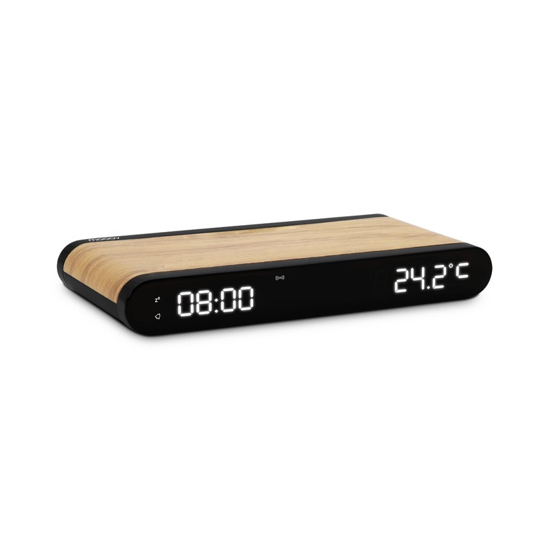 MOOOV 477349 Alarm Clock, Charger, Induction, 15 W and USB-C